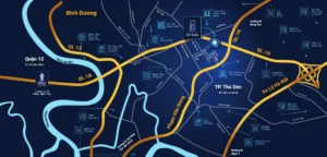 Vị trí dự án căn hộ Picity Sky Park