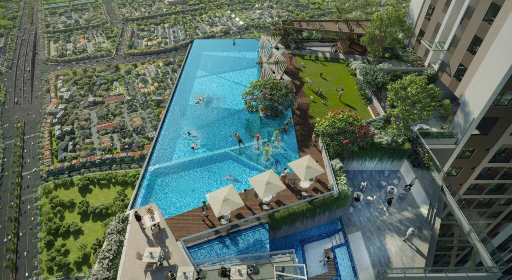 Hồ bơi trên cao Picity Sky Park thỏa sức bơi lội sau mỗi ngày làm việc