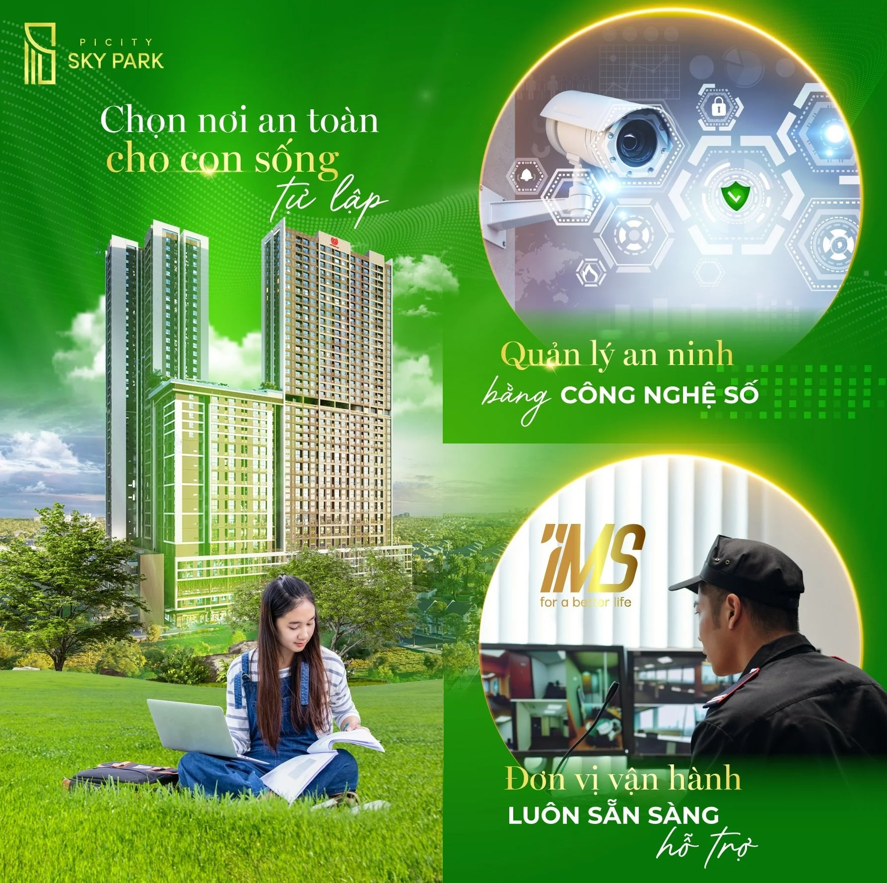 Dự án Picity Sky Park được Công ty TNHH Dịch Vụ Quản lý IMS quản lý vận hành tòa nhà