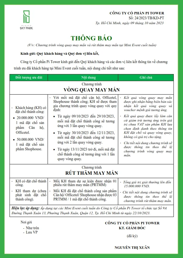 TB 24 CS VONG QUAY VÀ RUT THAM MAY MAN MINI EVENT 001 TB 24 CS VONG QUAY VÀ RUT THAM MAY MAN MINI EVENT 001
