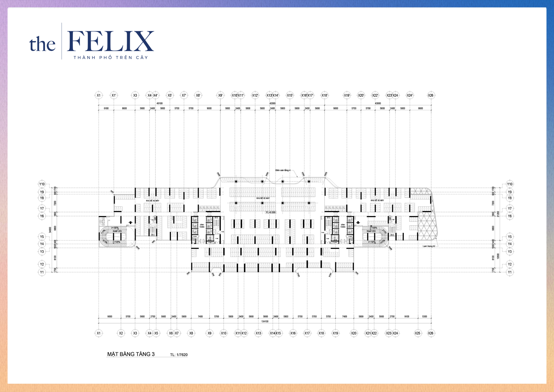 Mặt bằng tầng 3 căn hộ The Felix Mặt bằng tầng 3 căn hộ The Felix