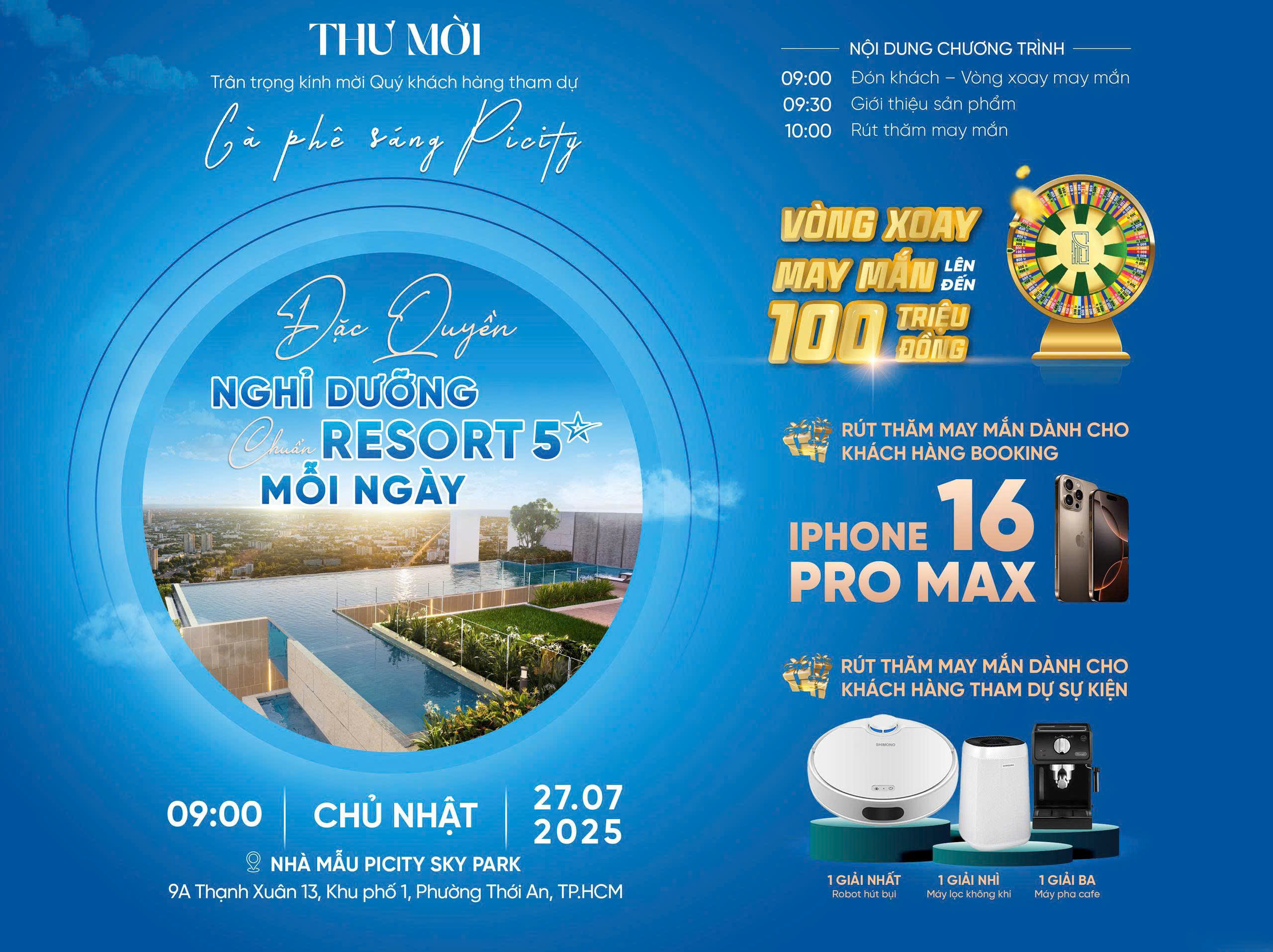 Thư mời sự kiện Cafe sáng Picity ngày 27/07/2025 Thư mời sự kiện Cafe sáng Picity ngày 27/07/2025