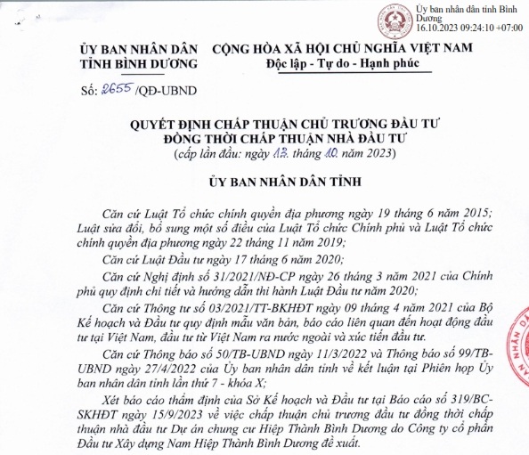 Chấp thuận chủ trương đầu tư Symlife
