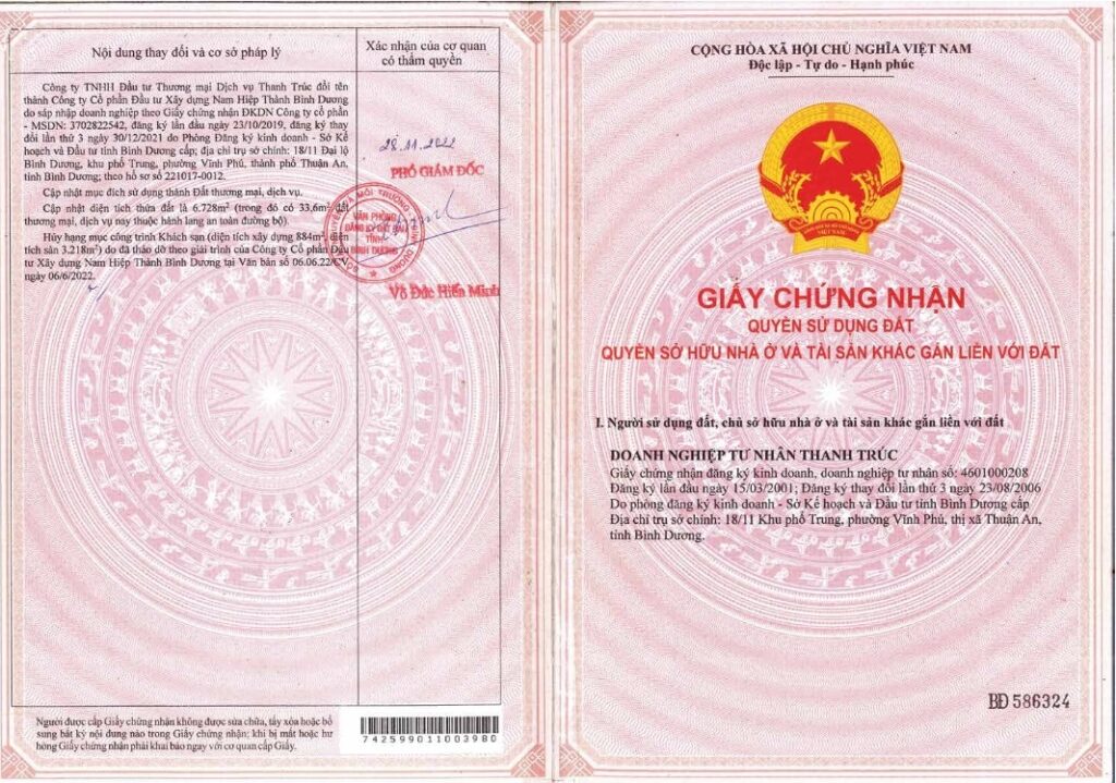 Sổ đất dự án Symlife
