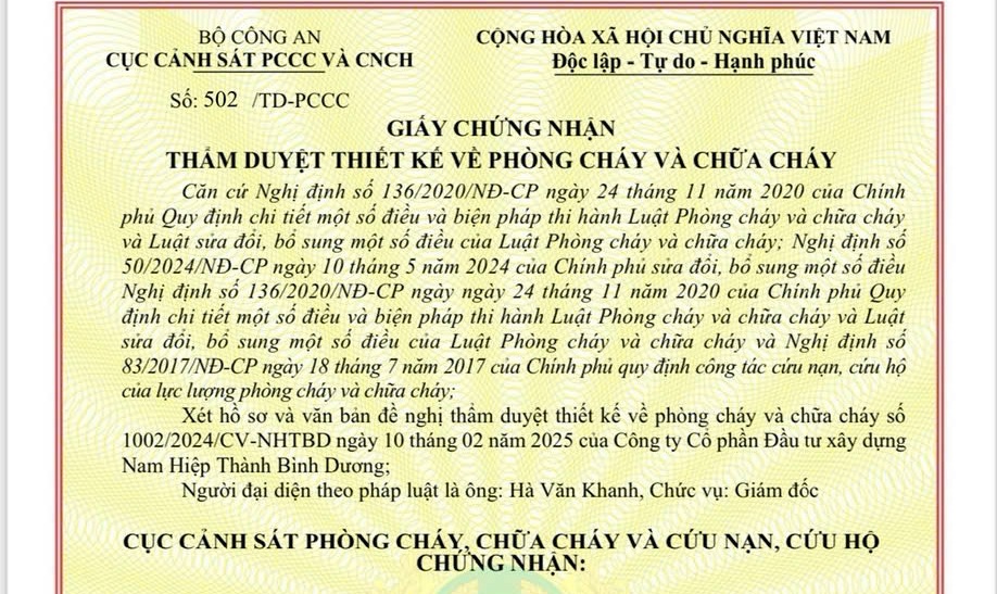 phòng cháy chữa cháy Symlife