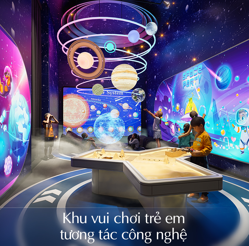 Khu vui chơi trẻ em tương tác công nghệ Khu vui chơi trẻ em tương tác công nghệ