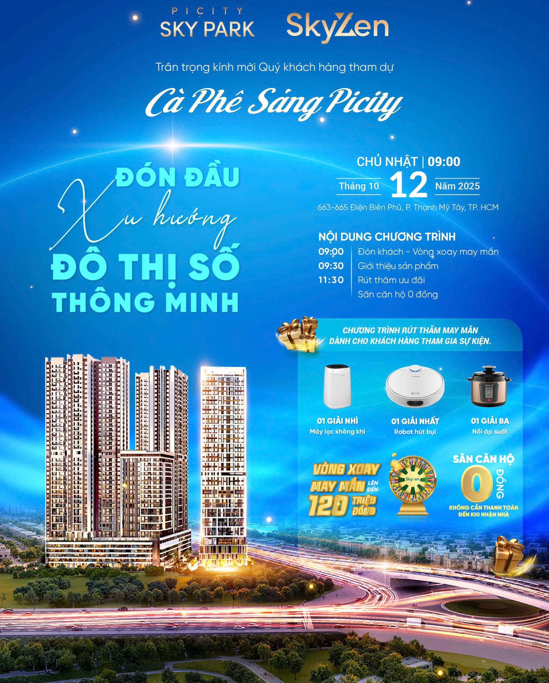 Thư mời sự kiện Cafe sáng Picity ngày 12/10/2025 Thư mời sự kiện Cafe sáng Picity ngày 12/10/2025