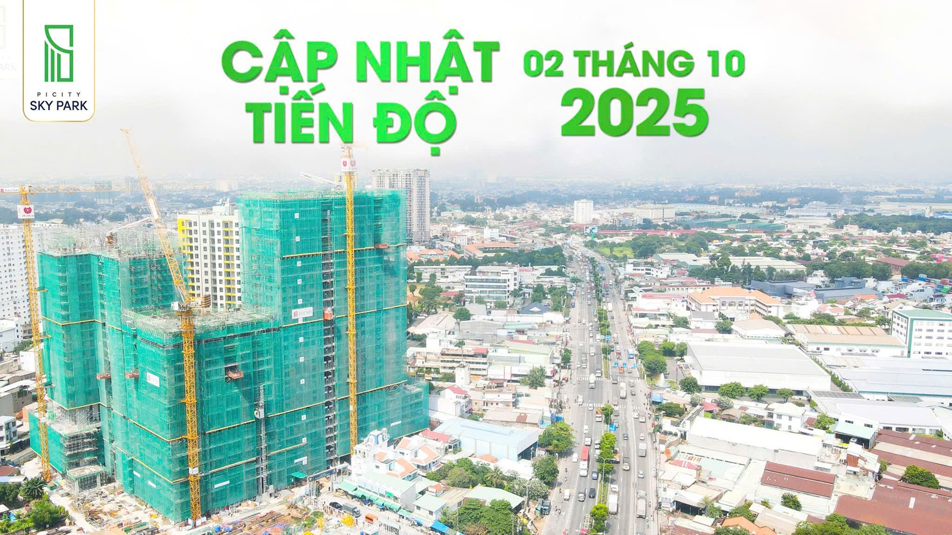 Tiến độ xây dựng Picity Sky Park 9/2025 Tiến độ xây dựng Picity Sky Park 9/2025