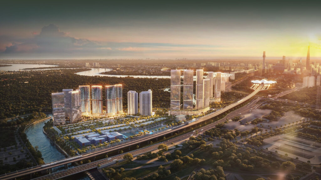 Phối cảnh tổng thể dự án Palm River